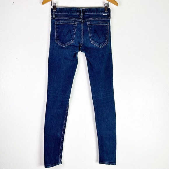 Mother The Looker Skinny Jeans in Forever and a Day Dark Wash Stretch Women's 26 - Picture 7 of 13